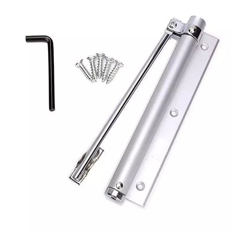 Adjustable Aluminum Alloy Automatic Door Closer, Mute Adjustable Automatically Surface Mounted Auto Closing Door, Self-Closing for Middle-Weight Door Adjustable Aluminum Alloy Automatic Door Closer, Mute Adjustable Automatically Surface Mounted Auto Closing Door, Self-Closing for Middle-Weight Door